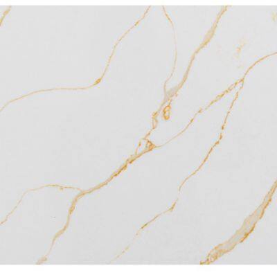Code：1101-1，Calacatta Artificial Stone Quartz Slab Kitchen Countertops photo-2
