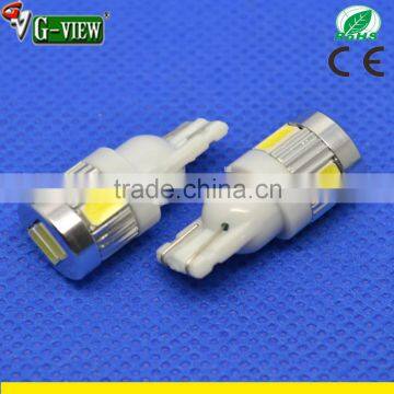 New arrival high quality auto Free error tail light T10 w5w 194 car LED light t10 5630 6 SMD