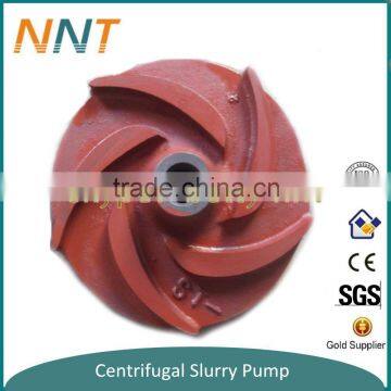 Slurry mining centrifugal pump impeller