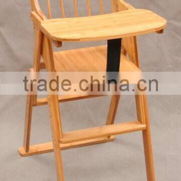 Portable and pure solid bamboo childrens chair