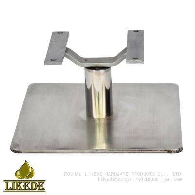 Stainless Steel Swivel Square Chair Base Rectangular Chair Base for Laundry Warehouse Farmhouse Applications
