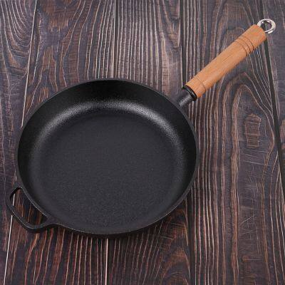 Factory Price Round Shape German Cast Iron Pan 10