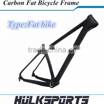 New 190/197mm spacing of carbon fat bike frame with bsa bb 26er full carbon snow bicycle frame