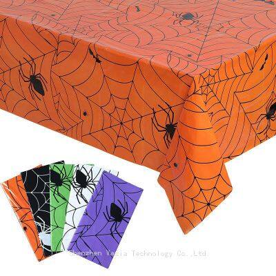 Cubiertas de mesa de calabazas de Halloween al por mayor - PEVA impermeable para mesas de fiestas, decoración festiva