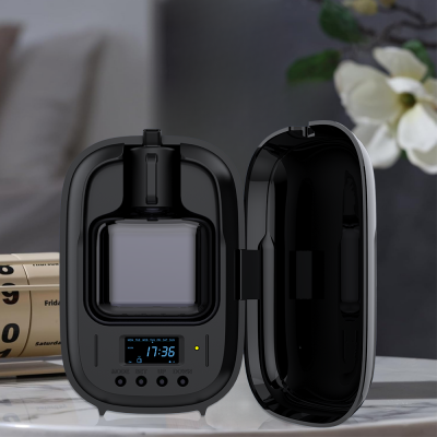 New Design Digital Display Opening Closing Cover Two Fluid Essential Oil Atomization Wall Mounted Aroma Diffuser