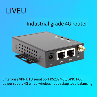 Liveu 4g Sim Card-enabled Industrial Router, Dtu Serial Communication Rs232/485/gpio Data Transmission Terminal, Support Poe Power Supply, Enterprise-level Vpn photo-2