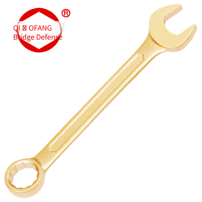 Beryllium Bronze and Aluminum Bronze Explosion-proof Grooved Combination Open-end and Box-end Wrenches: 6mm, 7mm, 8mm, 9mm, 10mm, 11mm+