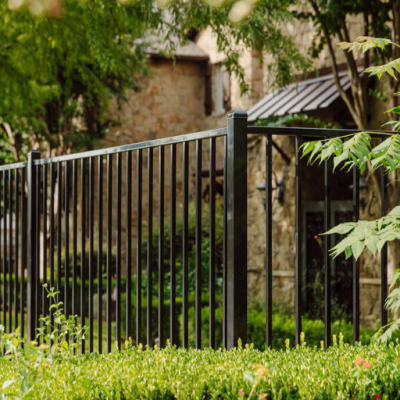Outdoor Wrought Iron Steel Fence Panels for House Backyard and Perimeter Security