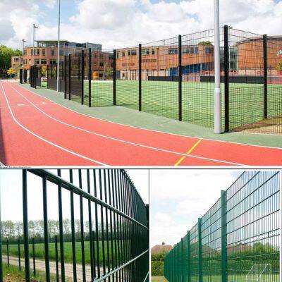 2D Double Wire Mesh Fence Heavy Duty Twin Wire Fence Panel Powder Coated Galvanized Fencing for Industrial and Commercial photo-3