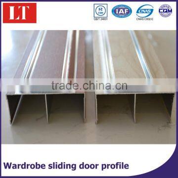 wooden gain aluminium wardrobe glass sliding door make of aluminium material