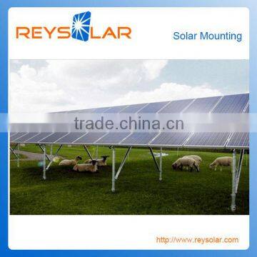 galvanized picture frames solar mounting system ground screw pv mounting structure