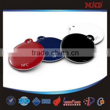 MDE18 Hf/lf smart crystal card/rfid key fob epoxy with different chip