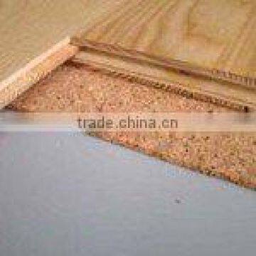 Cork flooring underlay