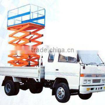 hydraulic truck mounted scissor lift table for maintenance