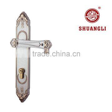 Popular Italy design style safety wooden door and handle lock