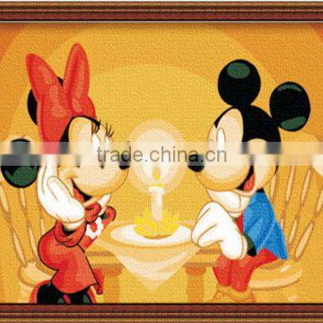 FRAMED kids diy oil painting by numbers kit
