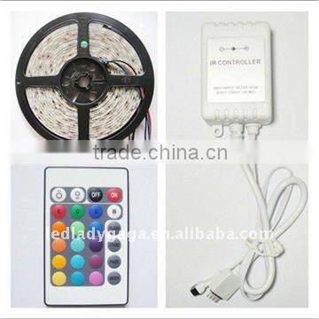New led strip set light with smd5050,150/300 LEDs,5m with 24 keys IR controller