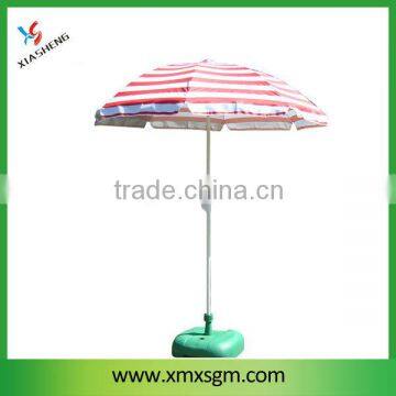 40 Inch Beach Umbrella with Stripe Oxford