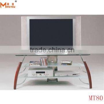 Classic Clear Tempered Glass TV stand