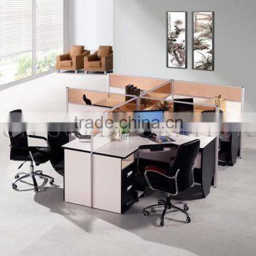 2015 Cheappest Office Workstations Cubicles with Glass & Wooden made ( SZ-WS398)