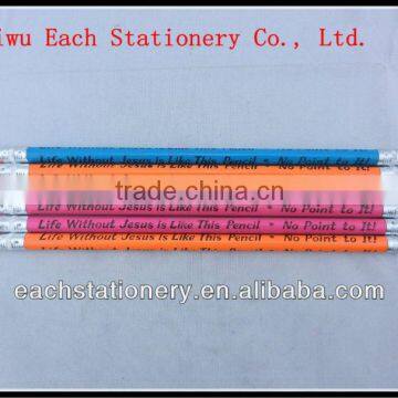 7 Inches Gift Fancy Drawing Wooden HB Double Eraser Pencil