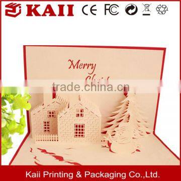 2016 new product custom delicate fancy paper cut christmas greeting card printing                        
                                                                                Supplier's Choice
