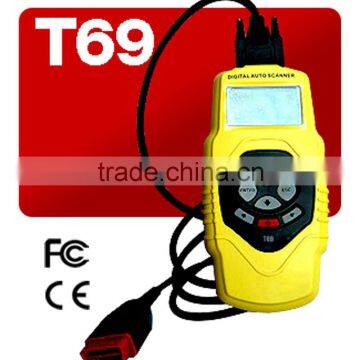 2013 Hot Selling Digital Scanner /vehicle auto diagnostic tool T69-5 languages,support live data graph and data print out