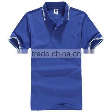 custom tipping collar and sleeve cuffs polo shirt men