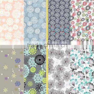 Flower design painting fabric /nylon lycra printed knitting swimwear fabric