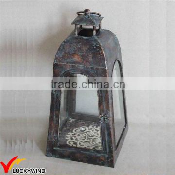 Vintage Metal Garden Lantern Candle Holder