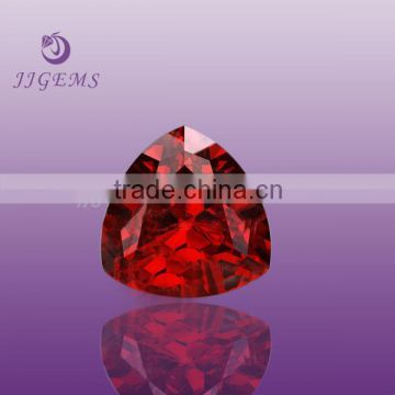 Loose Faceted trillion cut 6mm artificial red ruby price