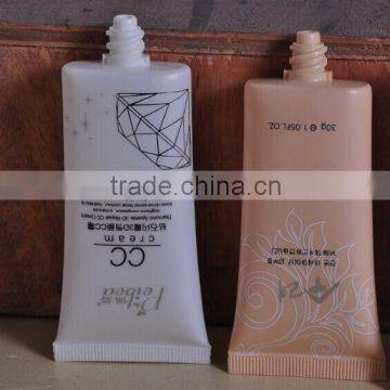 Plastic Packaging Oval Cosmetic Make up bb Cream Tube Silvery Cap photo-3