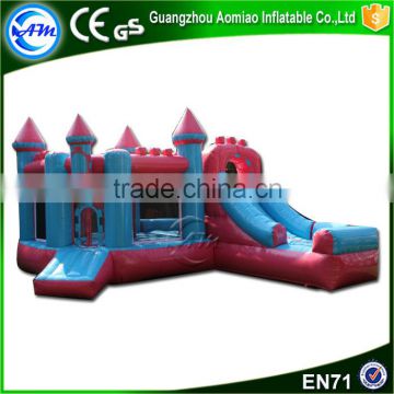 Removable panel pink bouncy castle used commercial bounce houses for sale princess inflatable bouncy castle