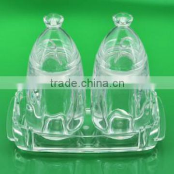 acrylic cruet set/ acrylic oil & vinegar holder