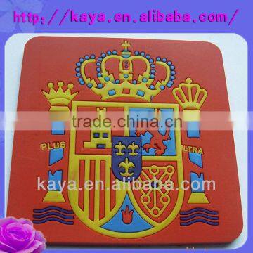 Custom design 3d soft pvc wholesale tableware mat