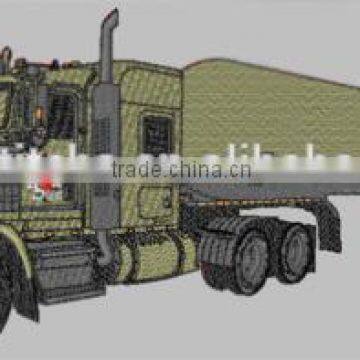 Truck design handmade custom 100% embroidery patch