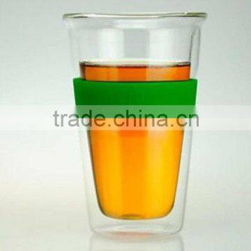 double wall glass cup