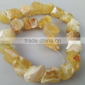 Hot sale natural spring yellow jade specimen loose gemstone