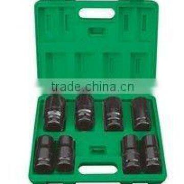 8Pcs 25mm Dr. Electrophoresis Square box Impact Socket Set