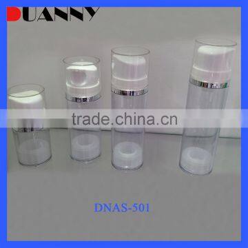 Buying Online In China Empty Transparent 10Ml Silver White Airless Bottle