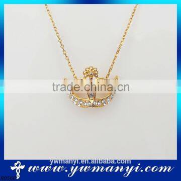 New style charm handmade fashion jewelry ladies mask chain diamond necklace N0718