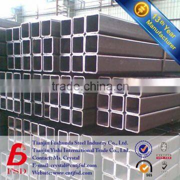 astm a500 b scaffolding weleding black iron square pipe 200x200 steel square pipe