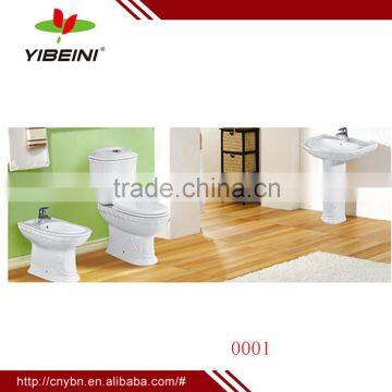 Chaozhou ceramic bathroom two piece toilet _white color toilet set