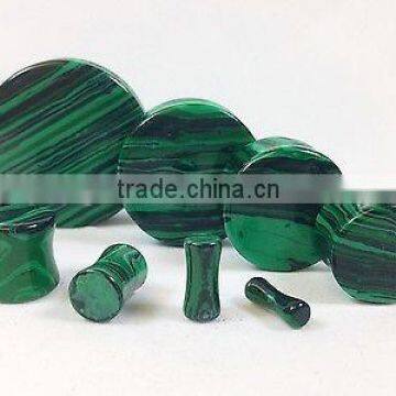 Green Malachite Stone Plugs