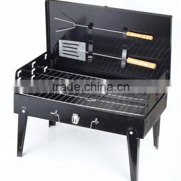 Fashion portable folding charcoal rotisserie bbq grill