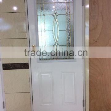 Wood edge commercial interior steel glass door used for sale