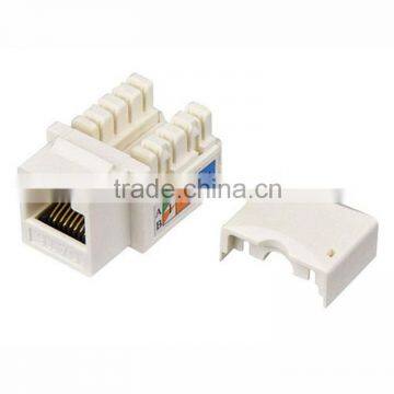High Quality Dual IDC RJ45 Cat6 Cat 5e Keystone Jack