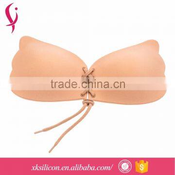 Customized Cloth Wings Silicone Breathable Invisible Adhesive Silicone Bra