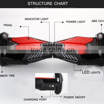 Hot selling popular 6.5inch self balance scooter 2 wheel electric standing scooter