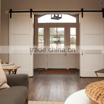 Modern sliding wooden double door designs with hardware